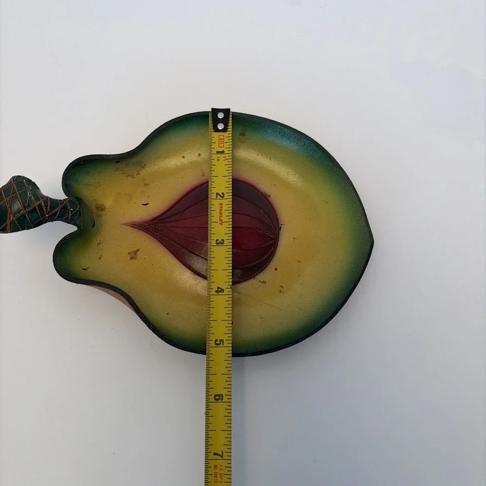 Original Creations in Leather Candles In The Rain Avocado Made in USA Trinket